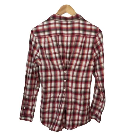 Horny Toad Button Up Top Womens Mixologist M Plaid Multicolor Organic Cotton - Picture 7 of 10